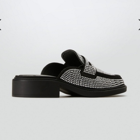 NWOT Bedazzled Mule Loafer - Picture 6 of 6